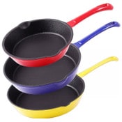 Wholesale - 3pc 7"-8.5"-10" KLEE ENAMELED CAST IRON SKILLET SET